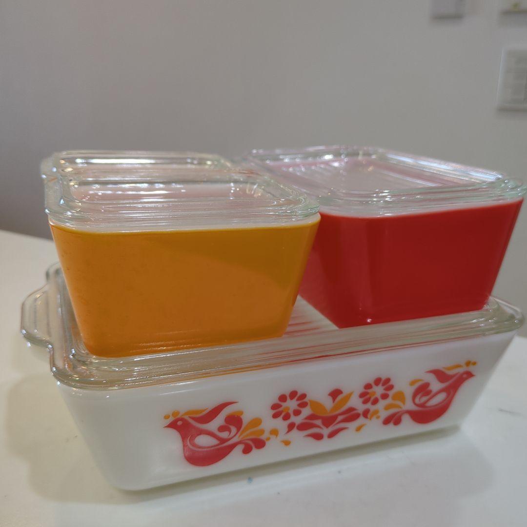 オールドパイレックス　ガラス保存容器セット