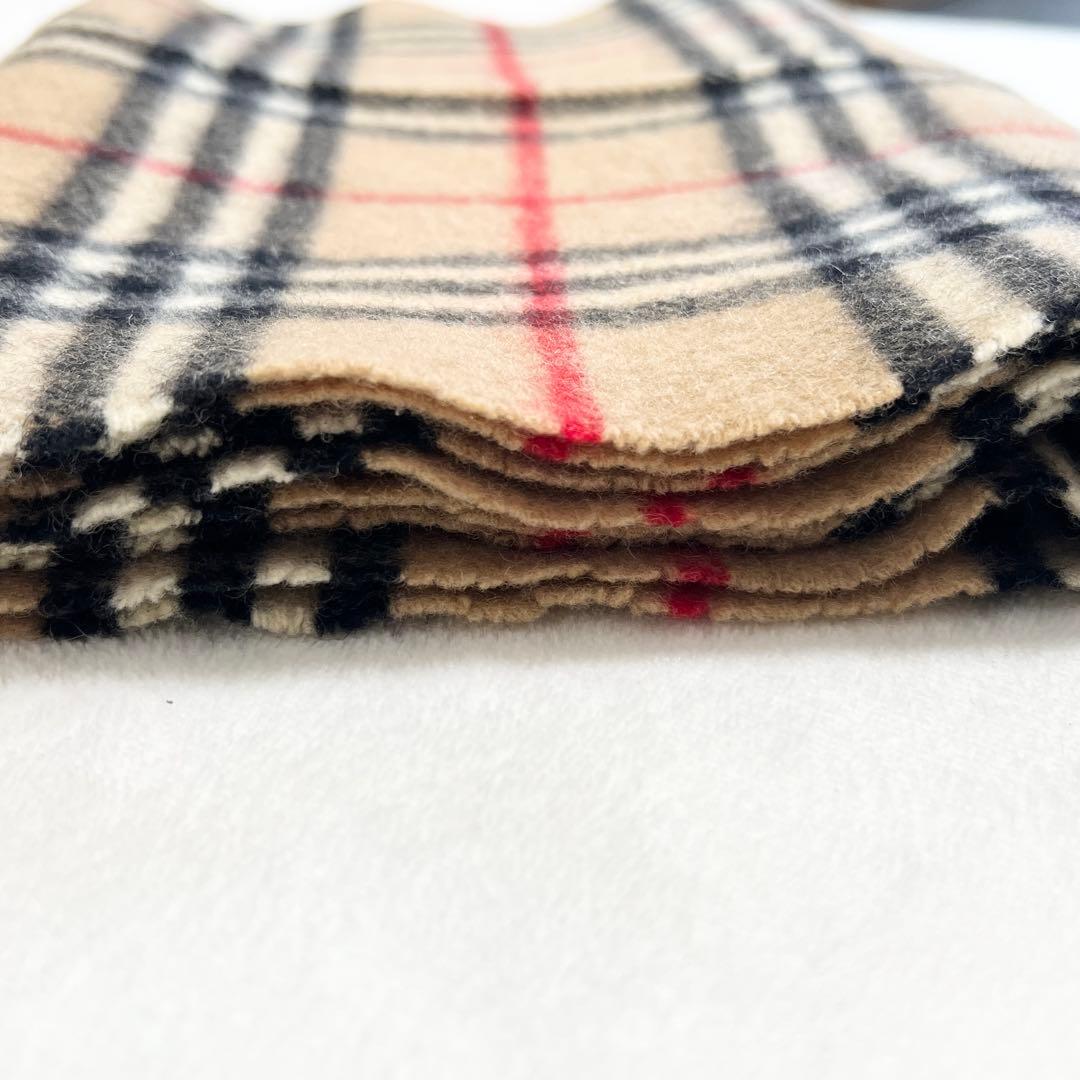 極美品★BURBERRY バーバリー マフラー ノバチェック ラムウール100%