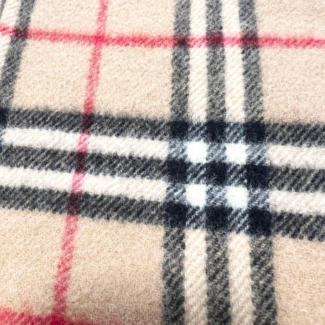 極美品★BURBERRY バーバリー マフラー ノバチェック ラムウール100%