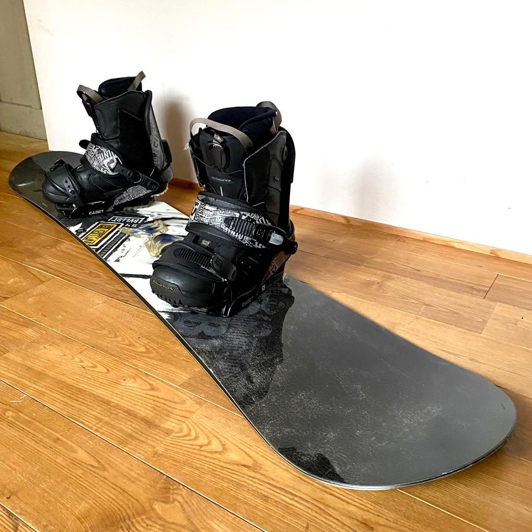 スノボ4点セット ボード バートン 154cm ブーツ 26.5cm バイン 袋