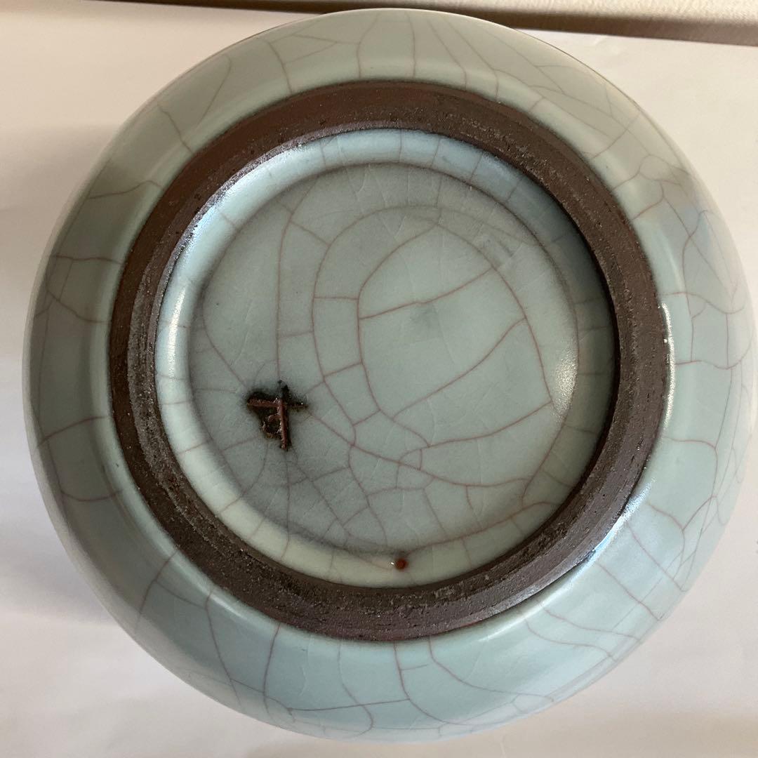 日本工芸会正会員　高井進作　青磁壺