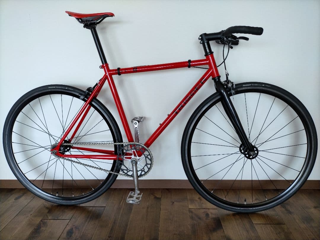 クロモリ ピスト シングルフリー 46×17T 室内保管 直接手渡可(神奈川県)