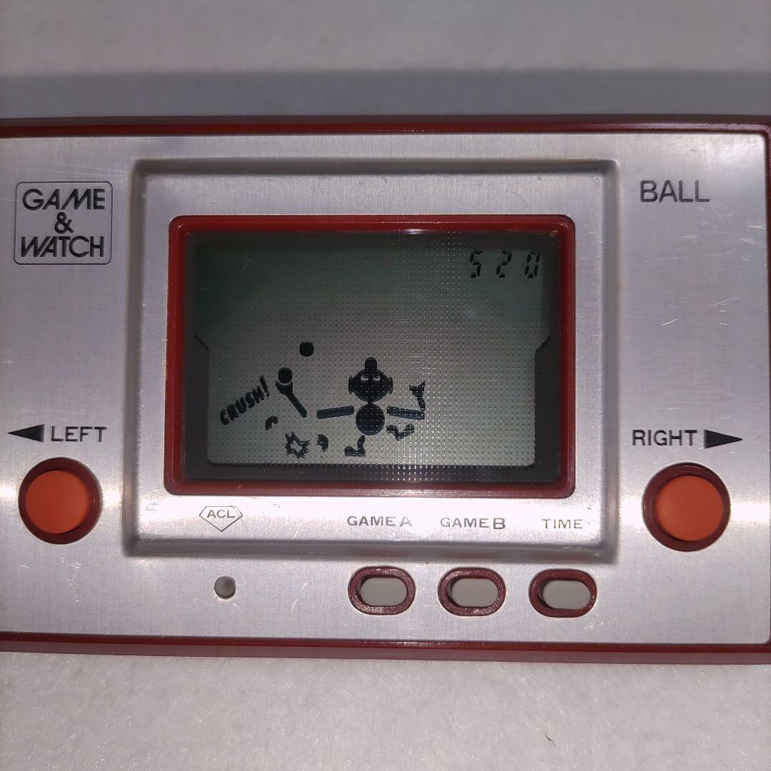 【レア】ゲーム＆ウォッチ シルバー　ボール 1980年発売初期版