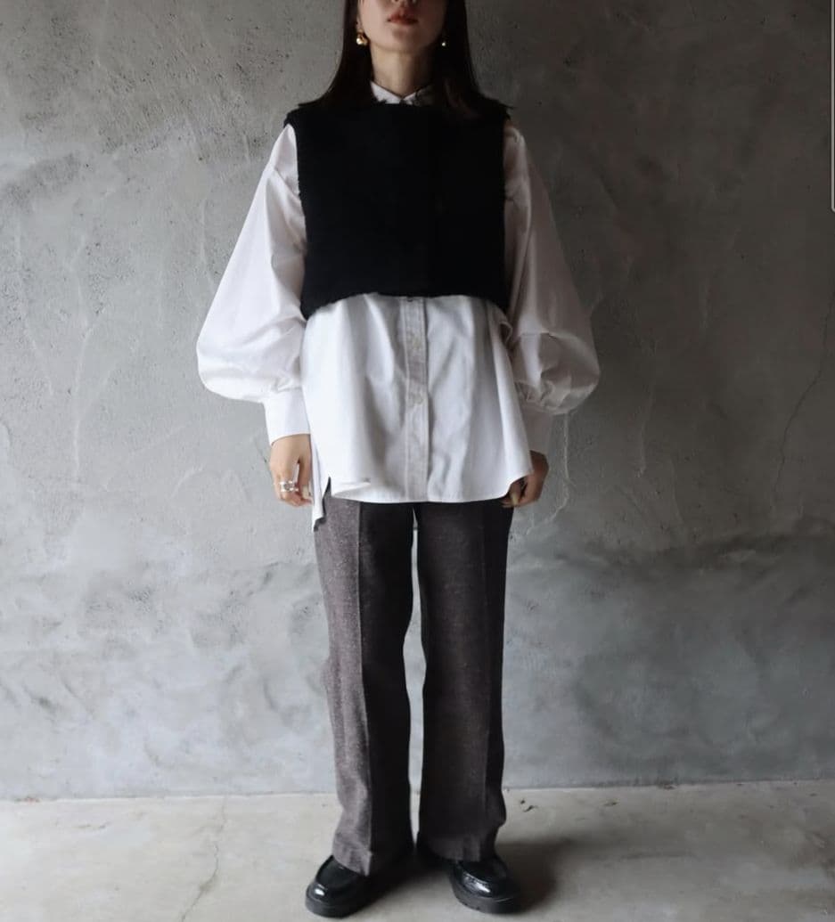 epa エパ　リバーシブルショートベスト　ブラック