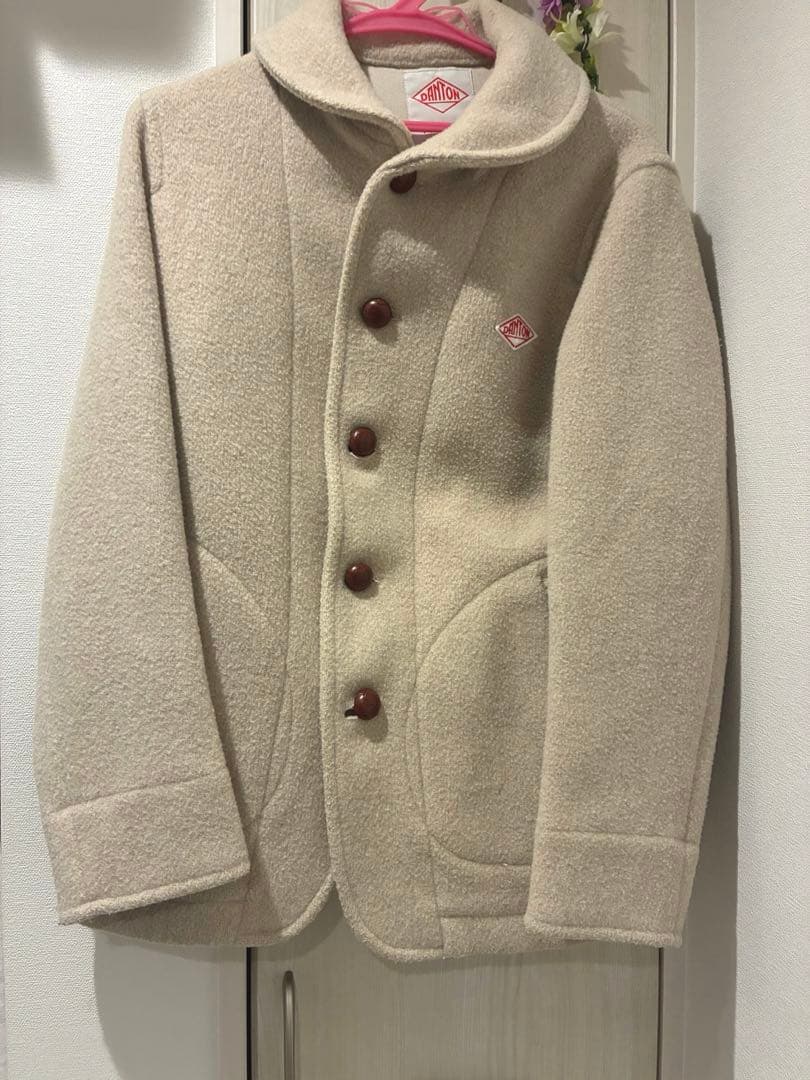 DANTON 【即日発送】ウールコートベージュ クリーニング済