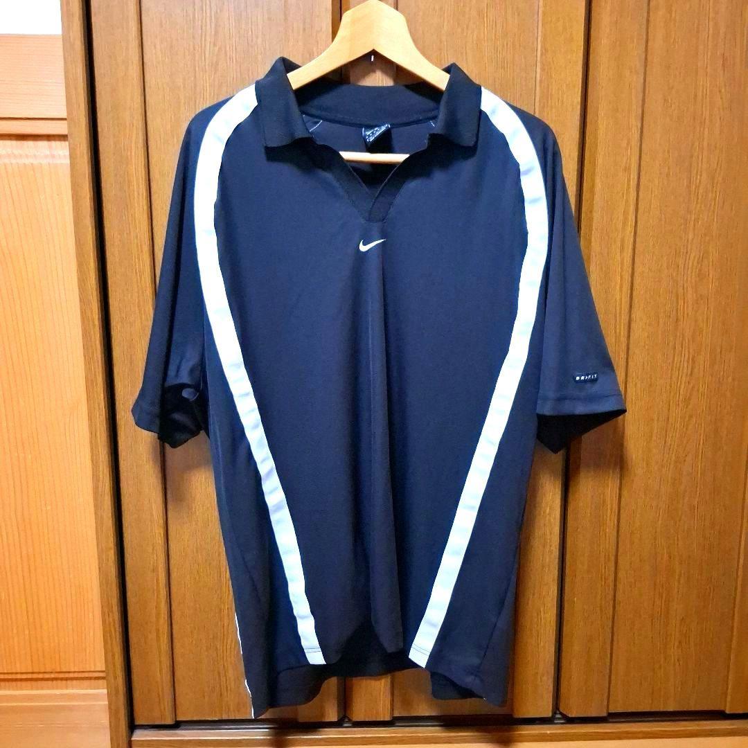 希少　90s　ヴィンテージ　NIKE アンド・レアガシ メンズテニスウェア黒　M