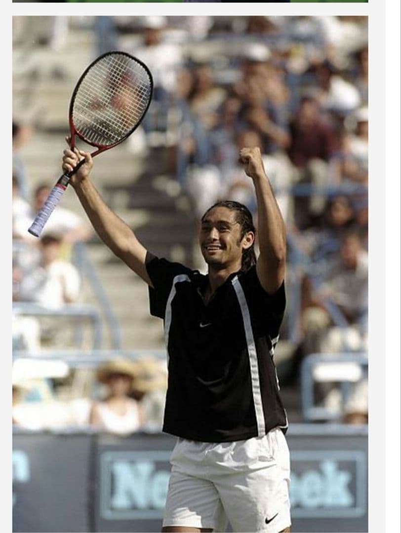 希少　90s　ヴィンテージ　NIKE アンド・レアガシ メンズテニスウェア黒　M