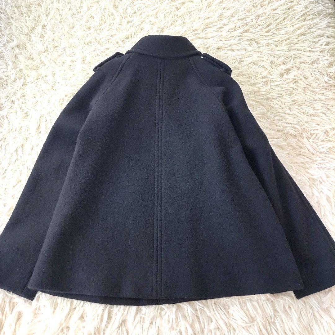 バーバリーブルーレーベル ウールコート ピーコート ノバチェック