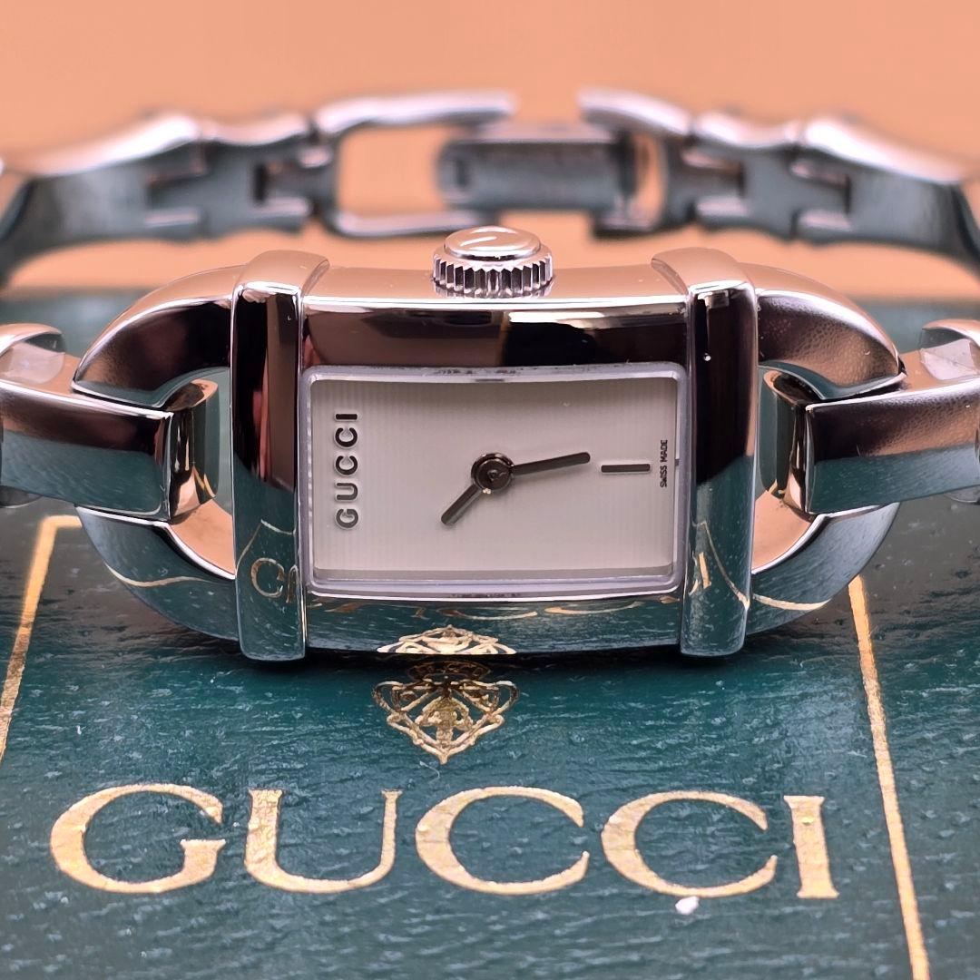 美品 GUCCI グッチ 腕時計 6800Ｌ バンブーモチーフ