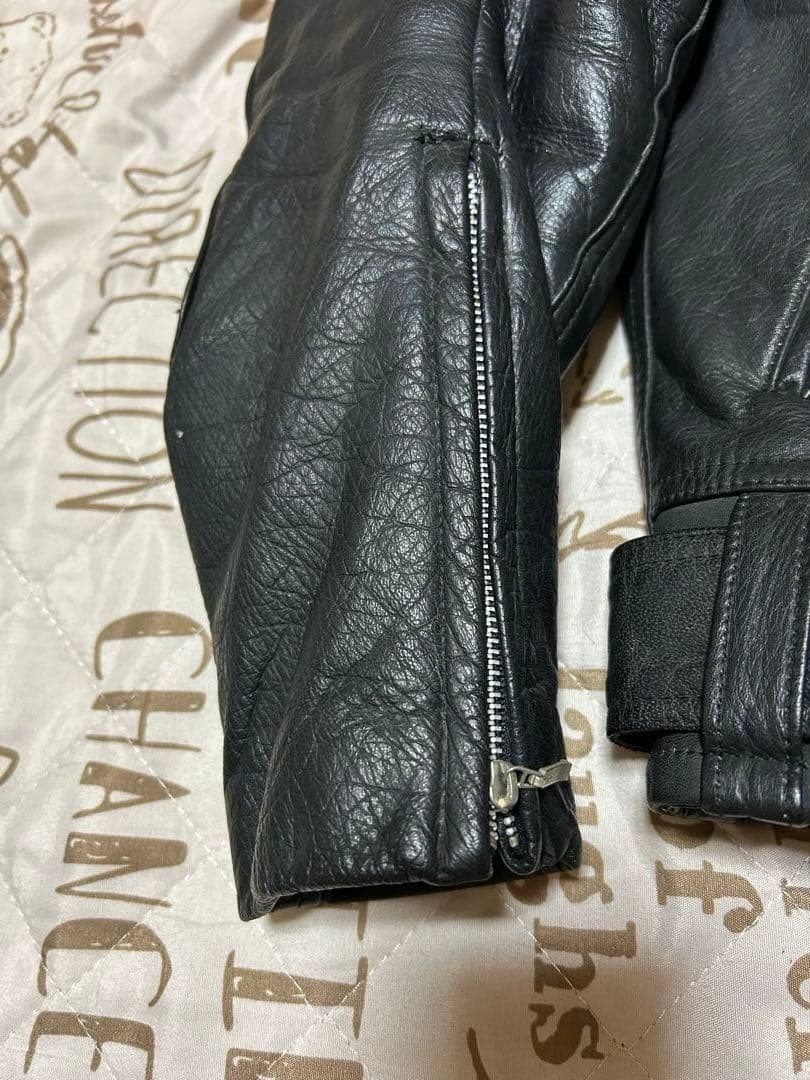 【九七艦攻 Kate 】YAMAHA レザーライダージャケット 黒L