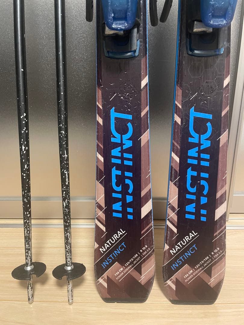 HEAD NATURAL INSTINCT 156cmスキー板&スキーポール