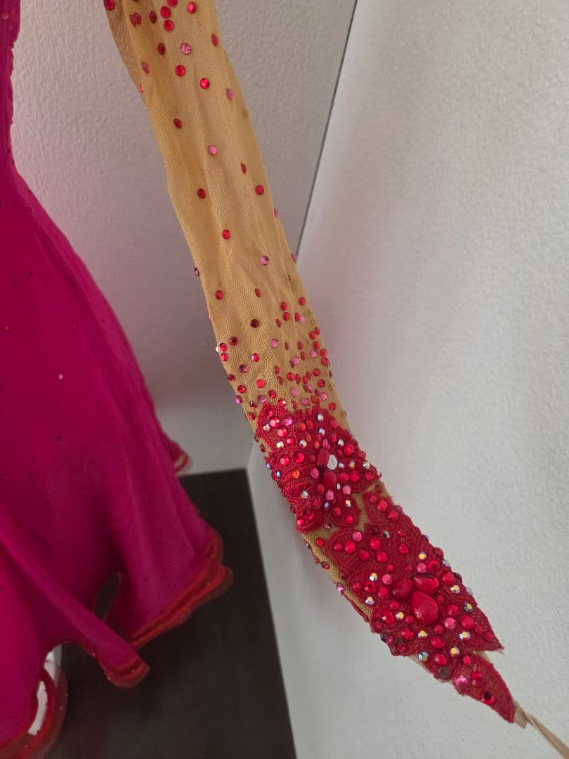 スタンダードドレス ピンク ボールルーム 社交ダンス