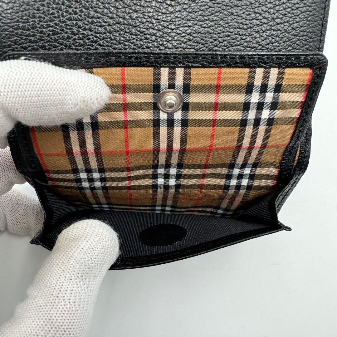未使用品✨BURBERRY 5連キーケース　レザー　ブラック