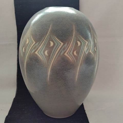 澱彩瑞祥文 花瓶 伊東翠壺(京都、日展)