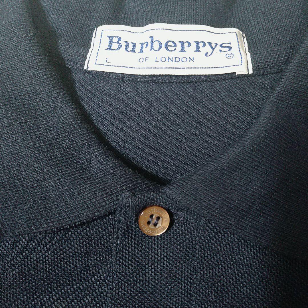 希少 BURBERRY ヴィンテージ ポロシャツ イタリア製 L 90’s