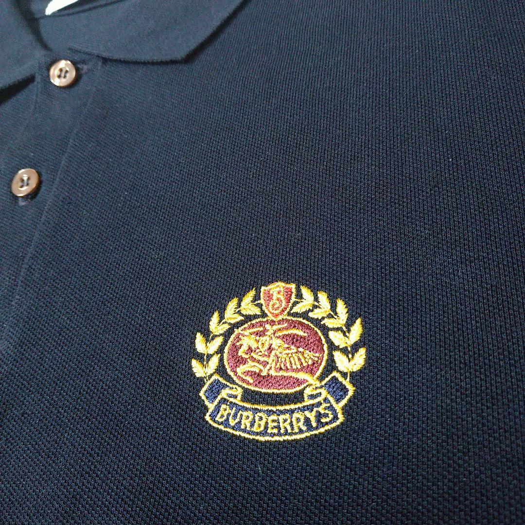 希少 BURBERRY ヴィンテージ ポロシャツ イタリア製 L 90’s