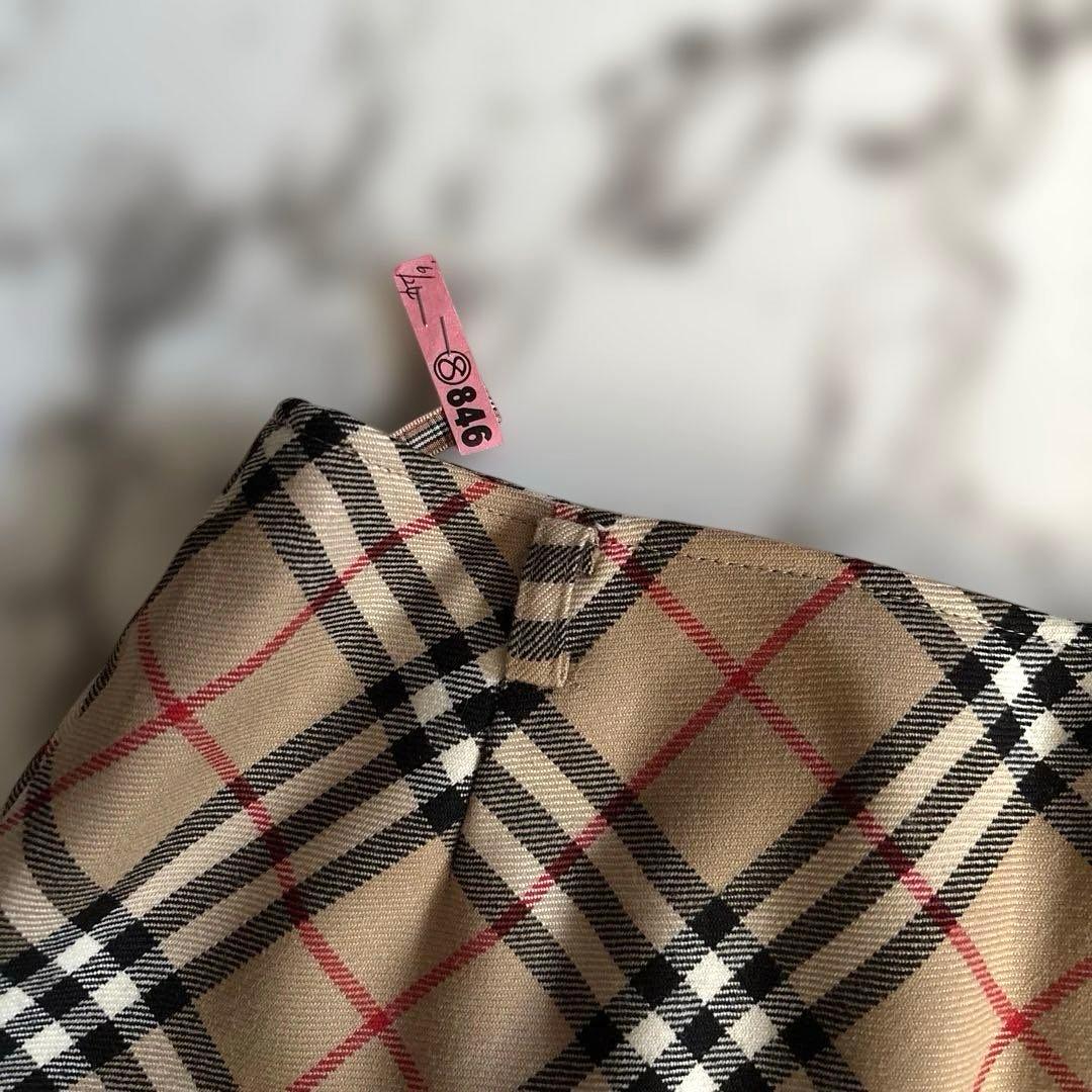 バーバリー ブルーレーベル ノバチェック 台形ミニスカート