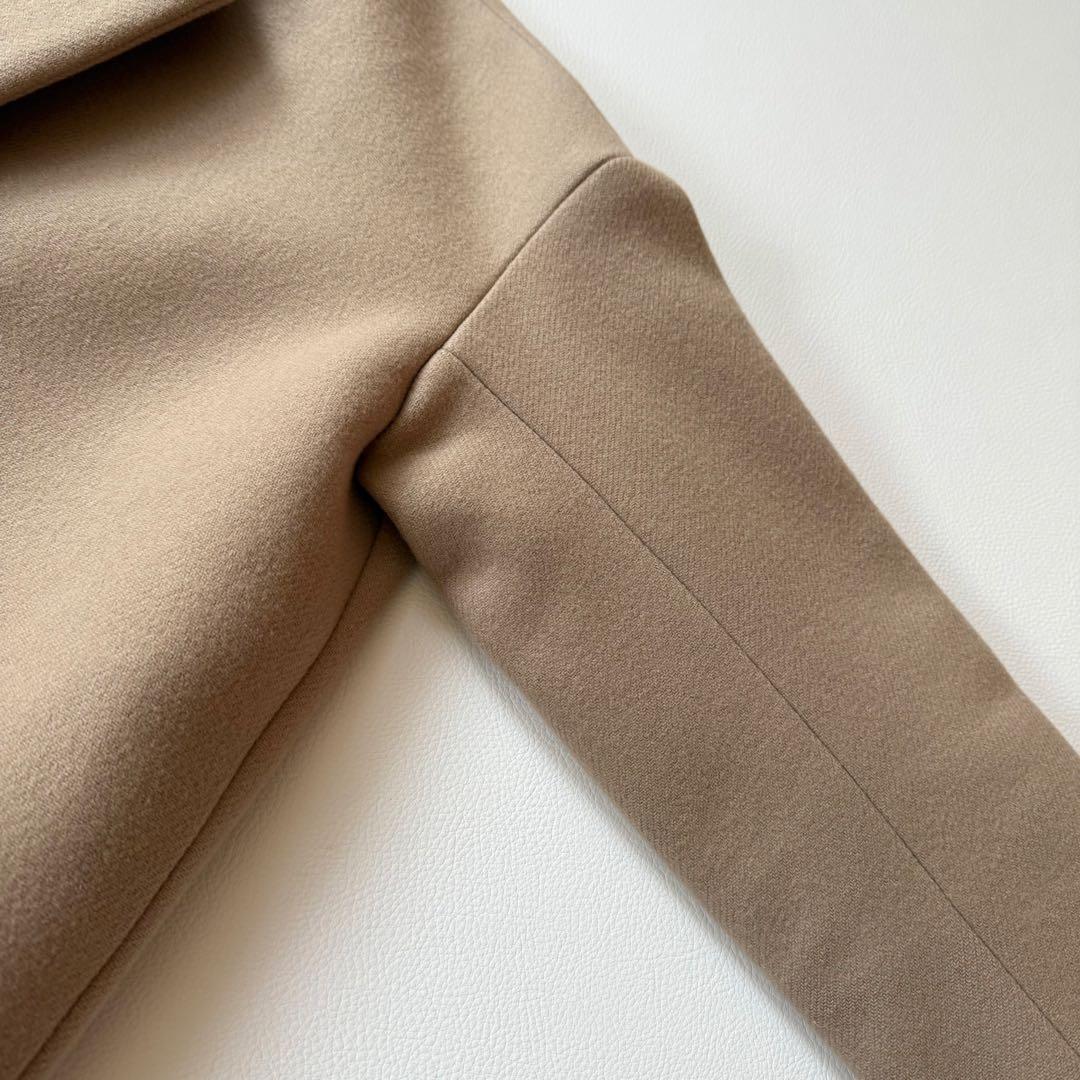 希少✨エンフォルド　カシミヤ混 メルトンチェスターコート　コクーン　ベージュ　M