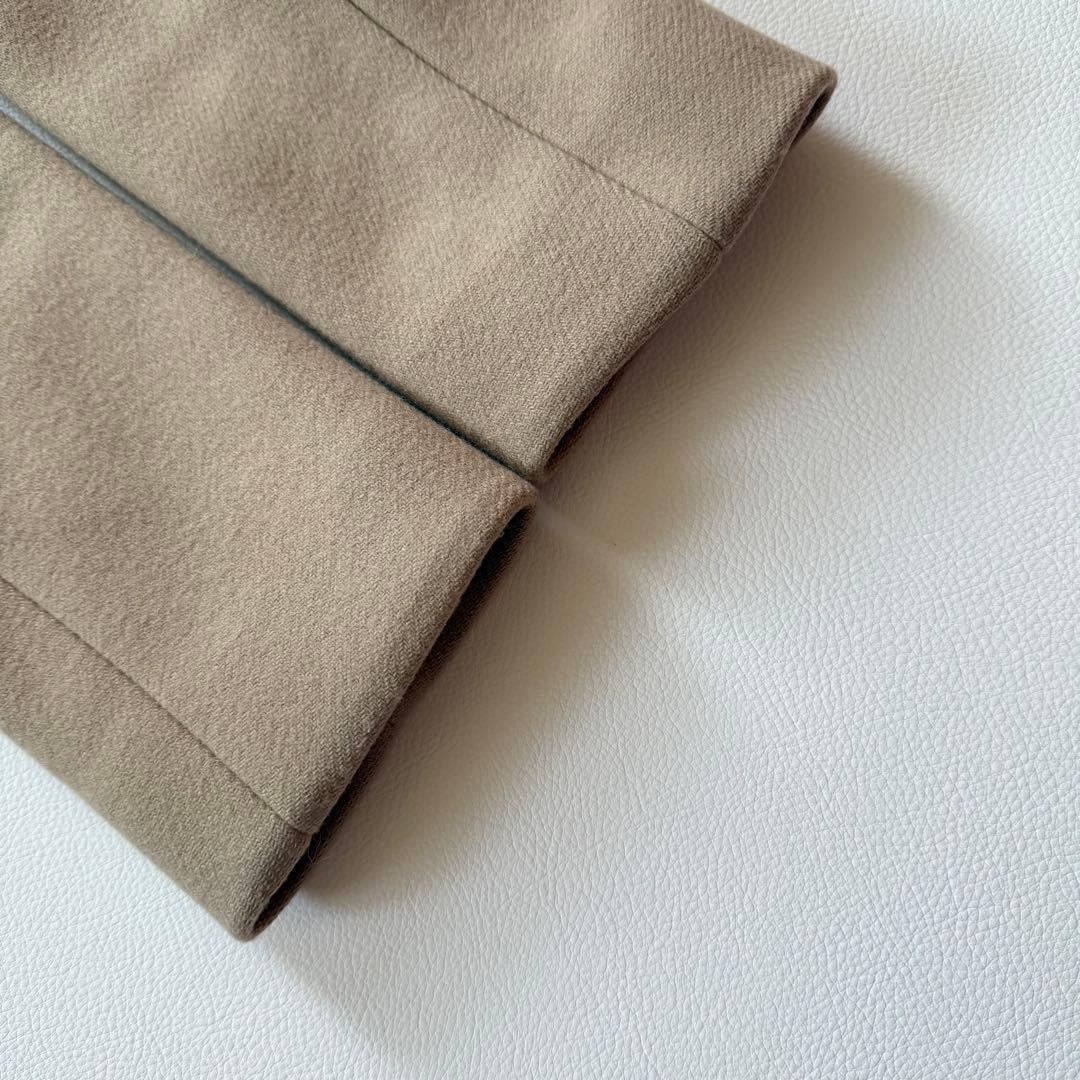 希少✨エンフォルド　カシミヤ混 メルトンチェスターコート　コクーン　ベージュ　M