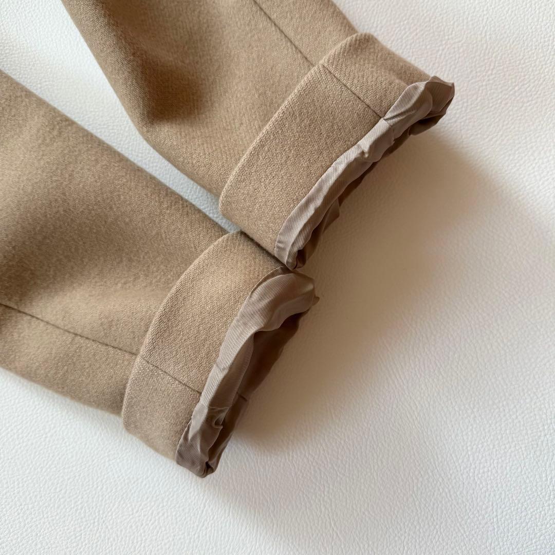 希少✨エンフォルド　カシミヤ混 メルトンチェスターコート　コクーン　ベージュ　M