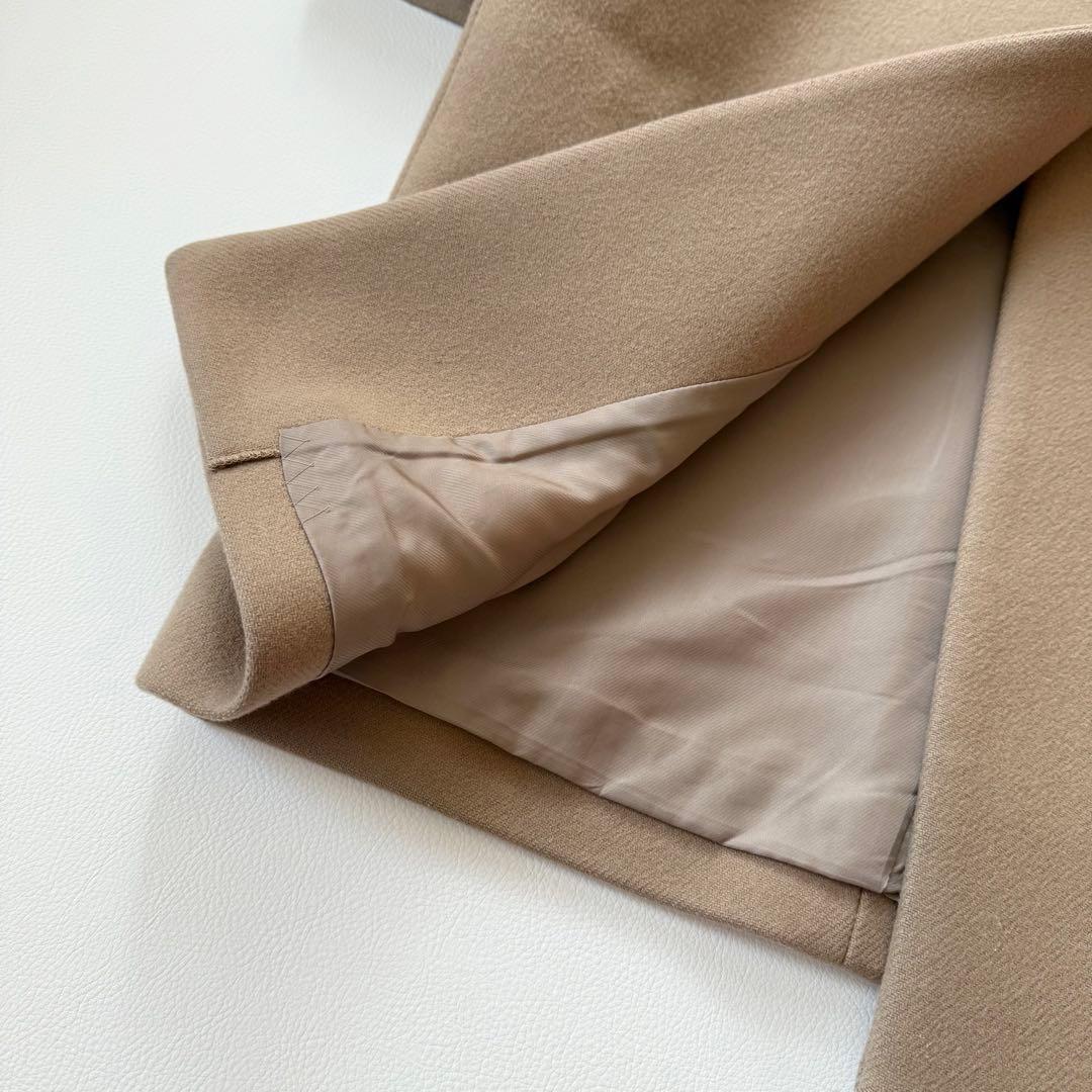 希少✨エンフォルド　カシミヤ混 メルトンチェスターコート　コクーン　ベージュ　M