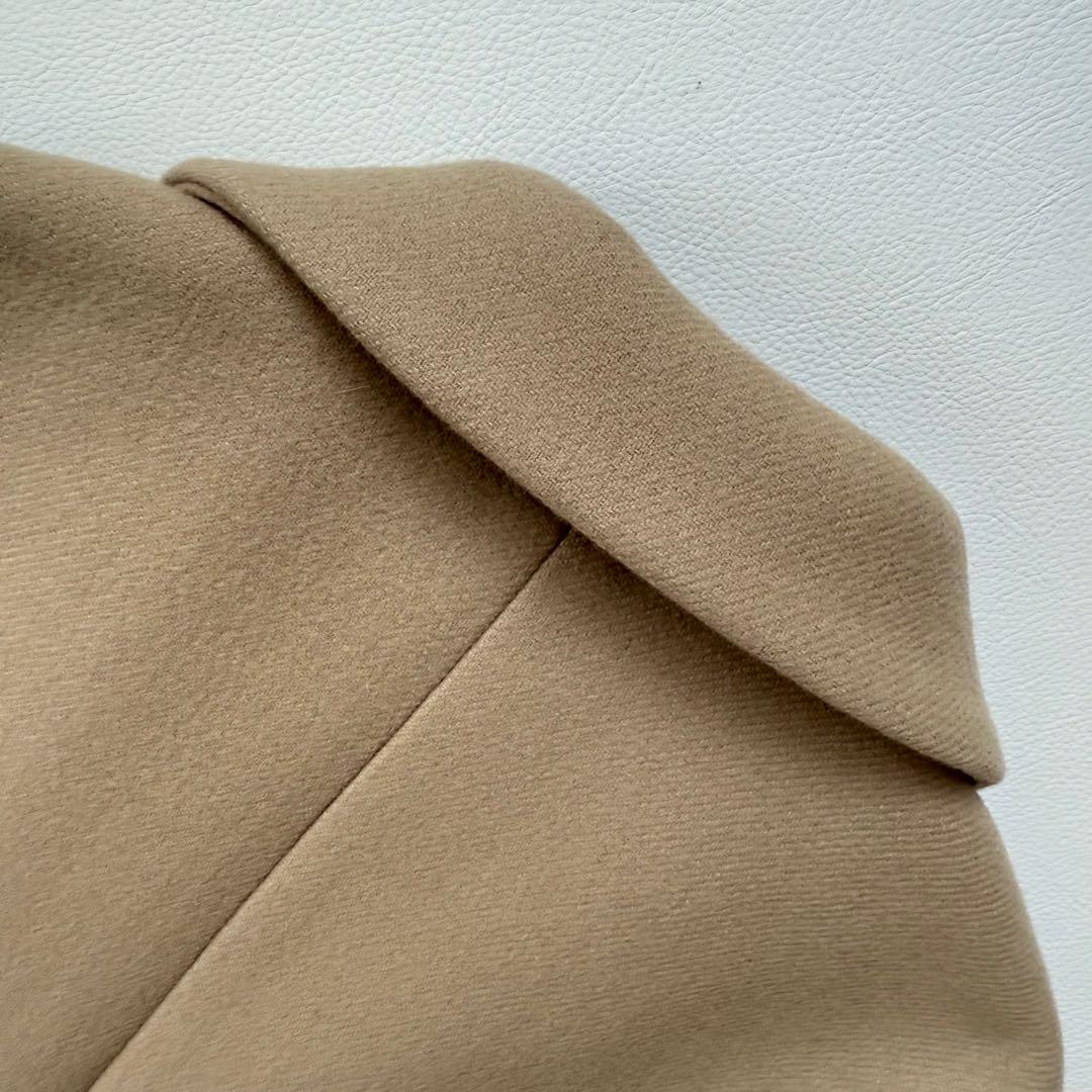 希少✨エンフォルド　カシミヤ混 メルトンチェスターコート　コクーン　ベージュ　M