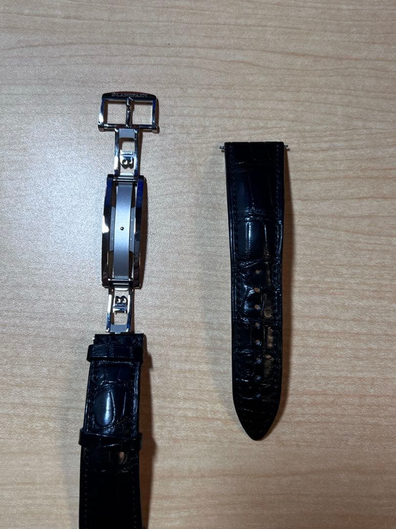 Blancpain 純正Dバックル　革ベルト ラグ間22mm