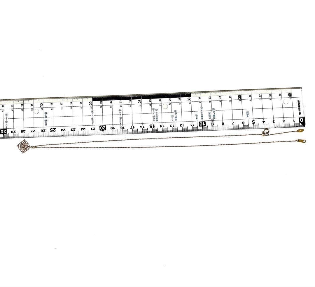 お値下げ！agete K10 アラベスクダイヤネックレス