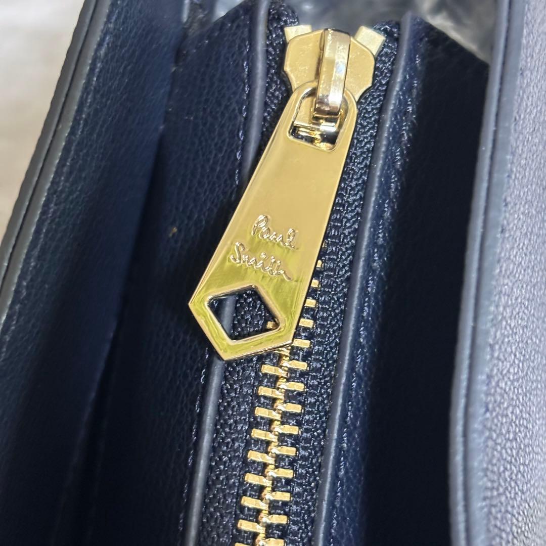 H189 極美品✨ポールスミス　トートバッグ　インセットクロスオーバーストライプ