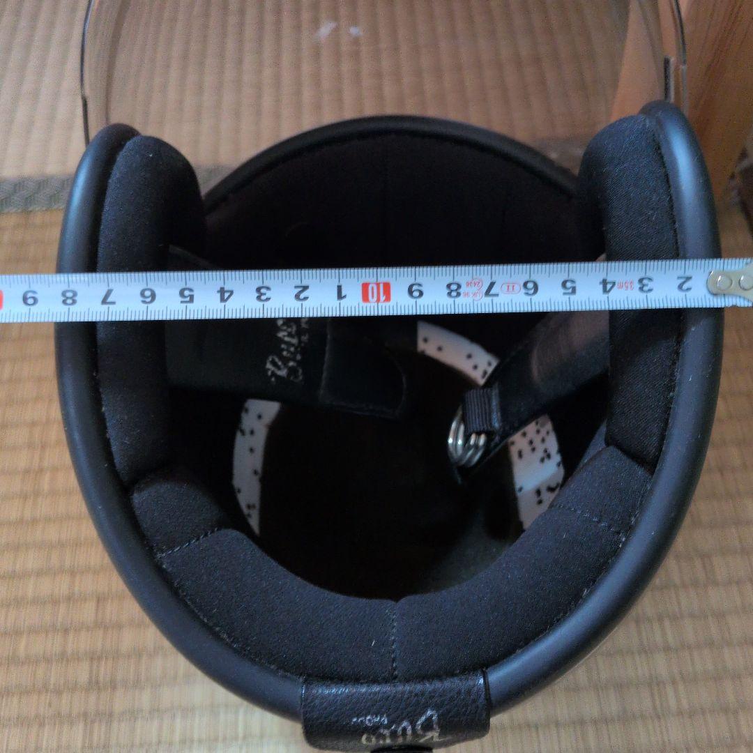 small Buco ジェットヘルメット 黒 白 バブルシールド サイズ不明