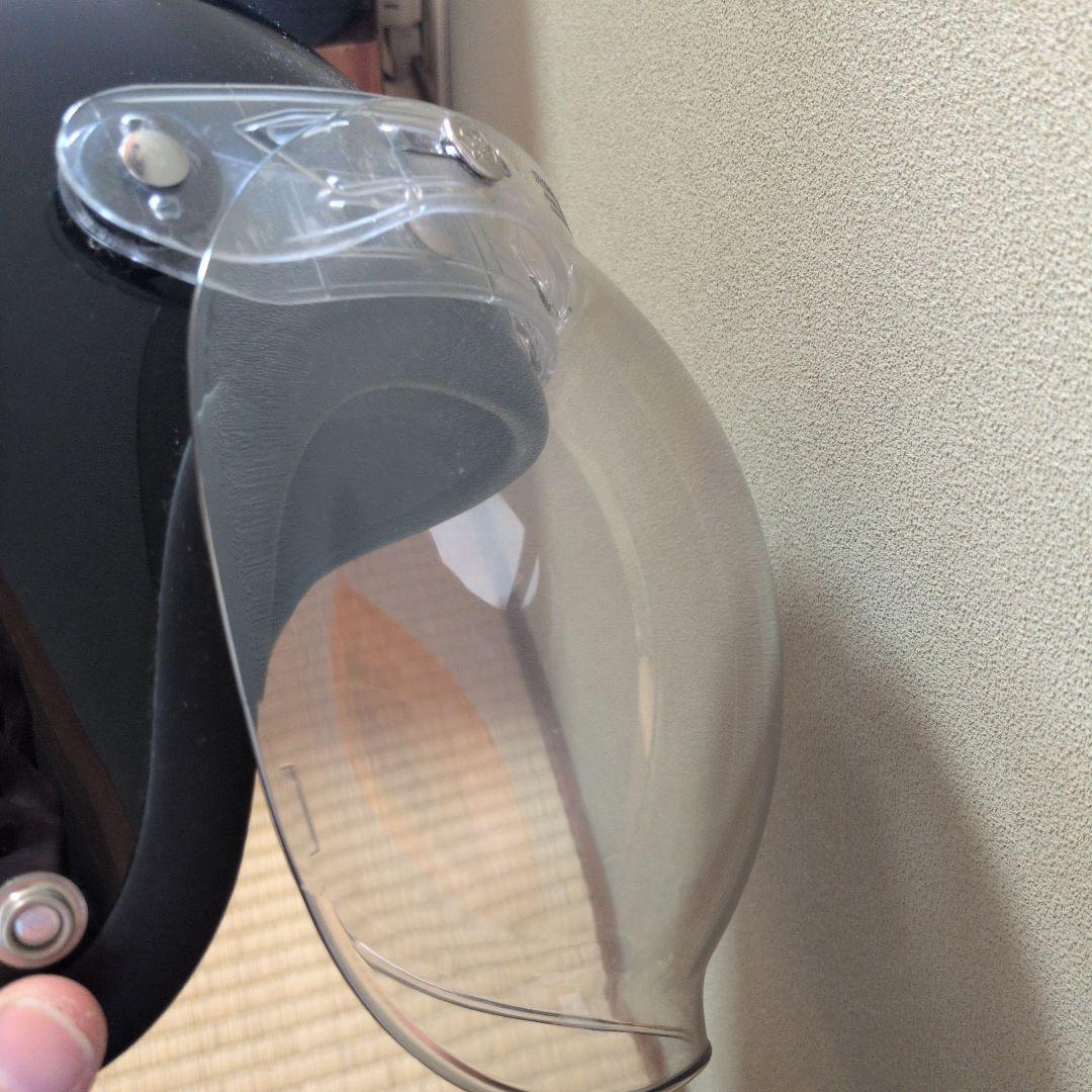 small Buco ジェットヘルメット 黒 白 バブルシールド サイズ不明