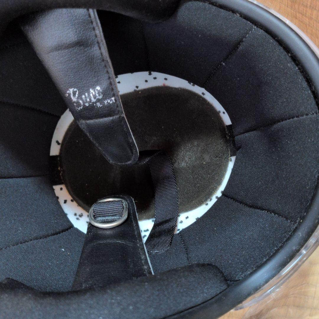 small Buco ジェットヘルメット 黒 白 バブルシールド サイズ不明