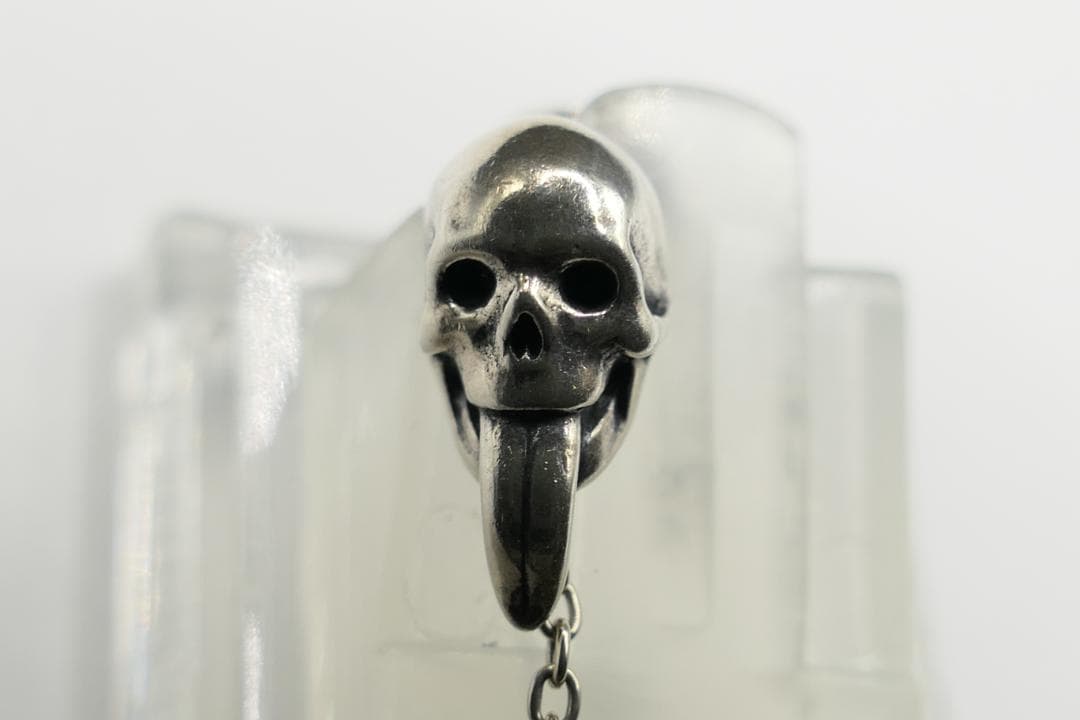 美品　ジャスティンデイビス　タンツイスター　スカル　ピアス　SEJ408