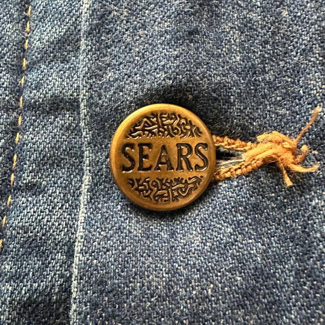 【美品】60s 70s SEARS シアーズ デニムカバーオール ブランケット