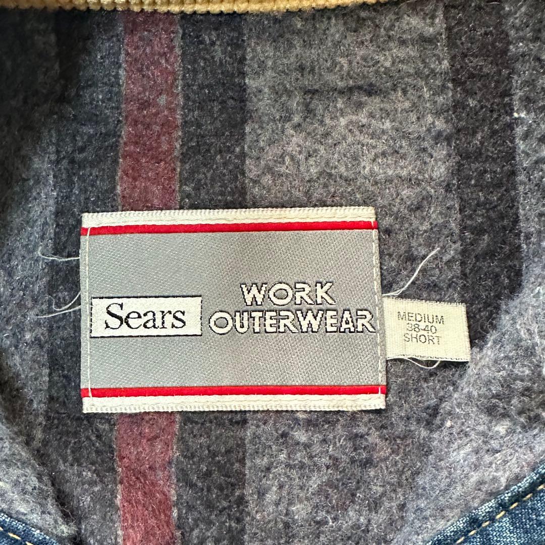 【美品】60s 70s SEARS シアーズ デニムカバーオール ブランケット