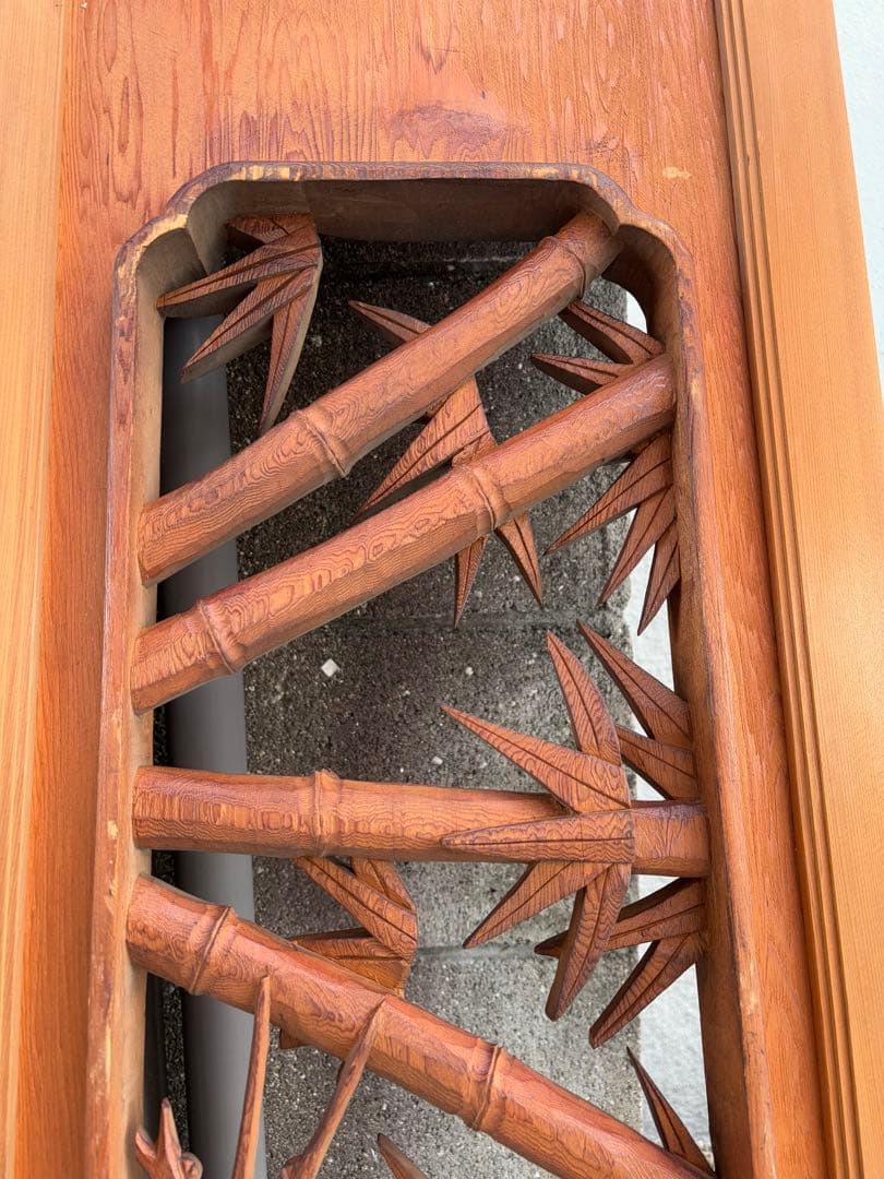 欄間　2枚セット　らんま　昭和レトロ