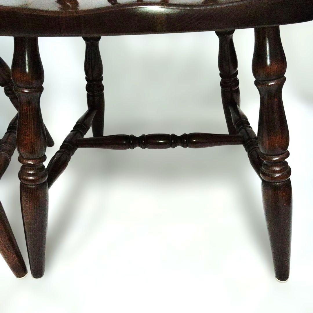 アンティーク　飛騨産業　 ウィンザーチェア　キツツキマーク　2脚セット