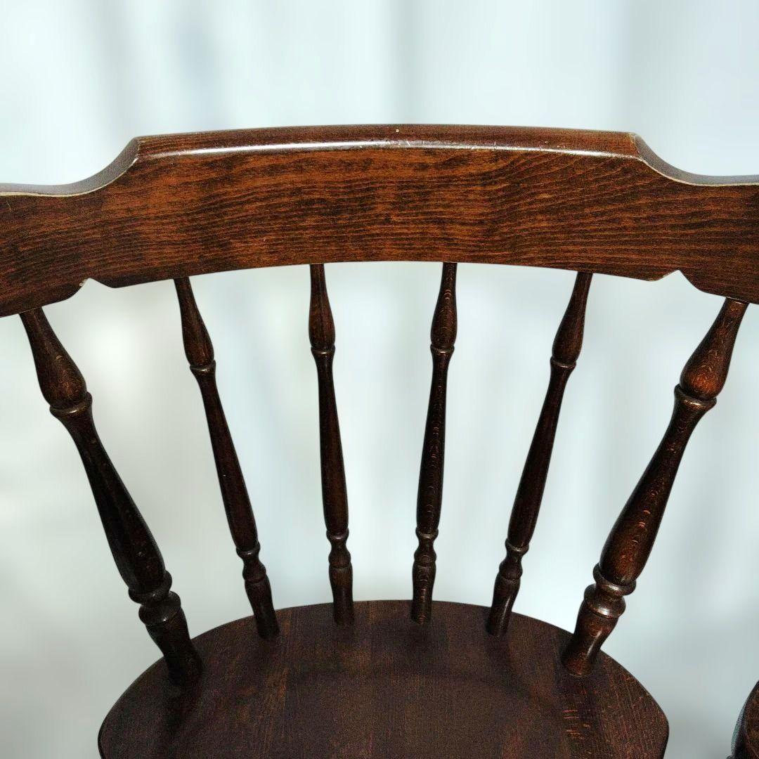 アンティーク　飛騨産業　 ウィンザーチェア　キツツキマーク　2脚セット