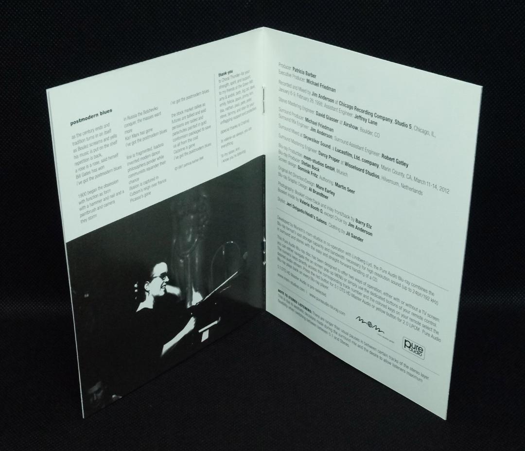 【Blu-ray Audio】パトリシア・バーバー 「モダン・クール」サラウンド