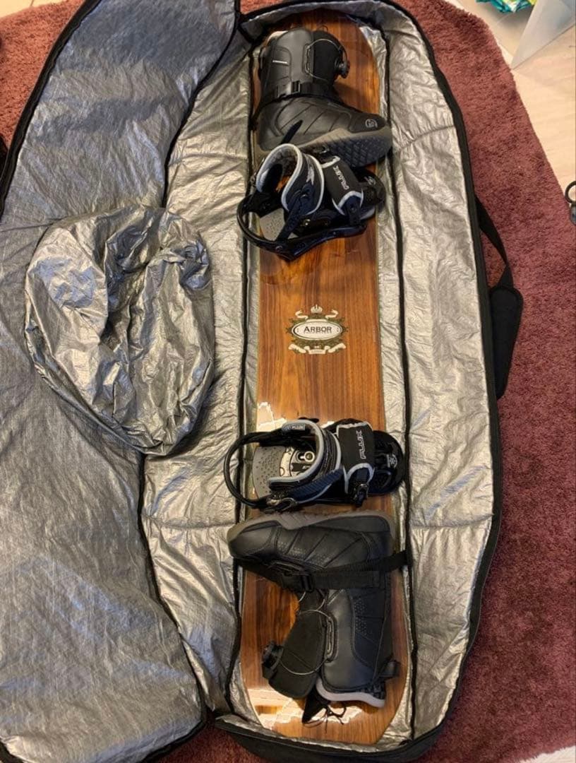 ★スノボセット★ ARBOR ELEMENT 【ボード&ビンディング&ケース】