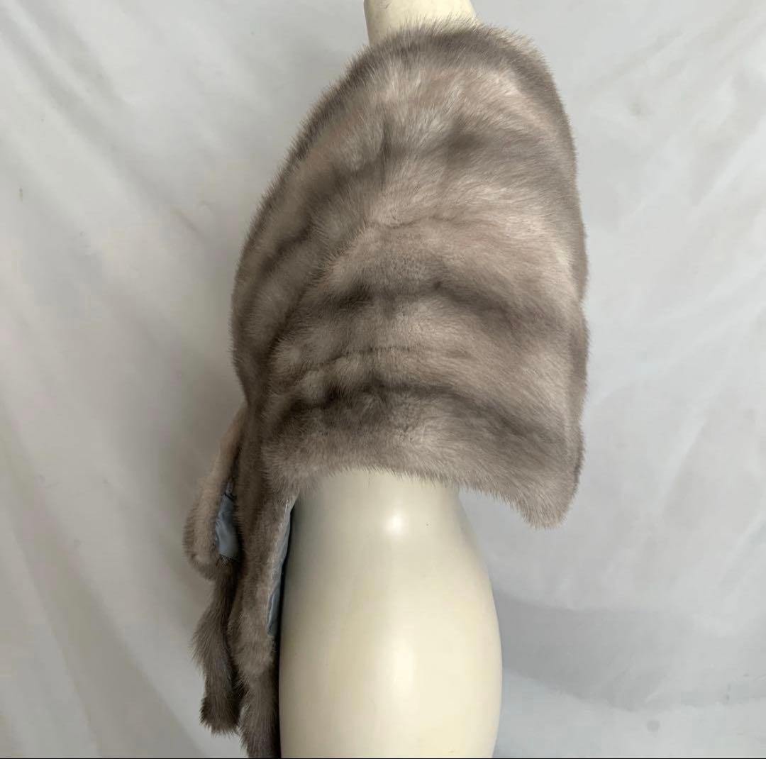 MITSUKOSHI サファイアミンクショール グレー