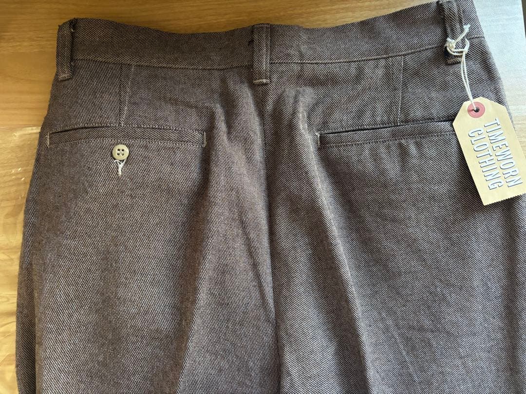 パンツ Atlast&Co Lot403 Twill Brown top size32