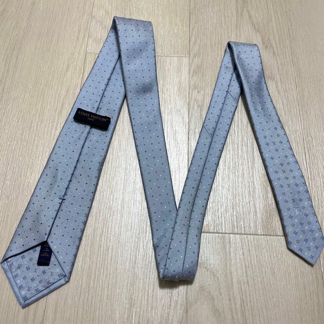 美品✨Louis Vuitton モノグラム　ドット ネクタイ