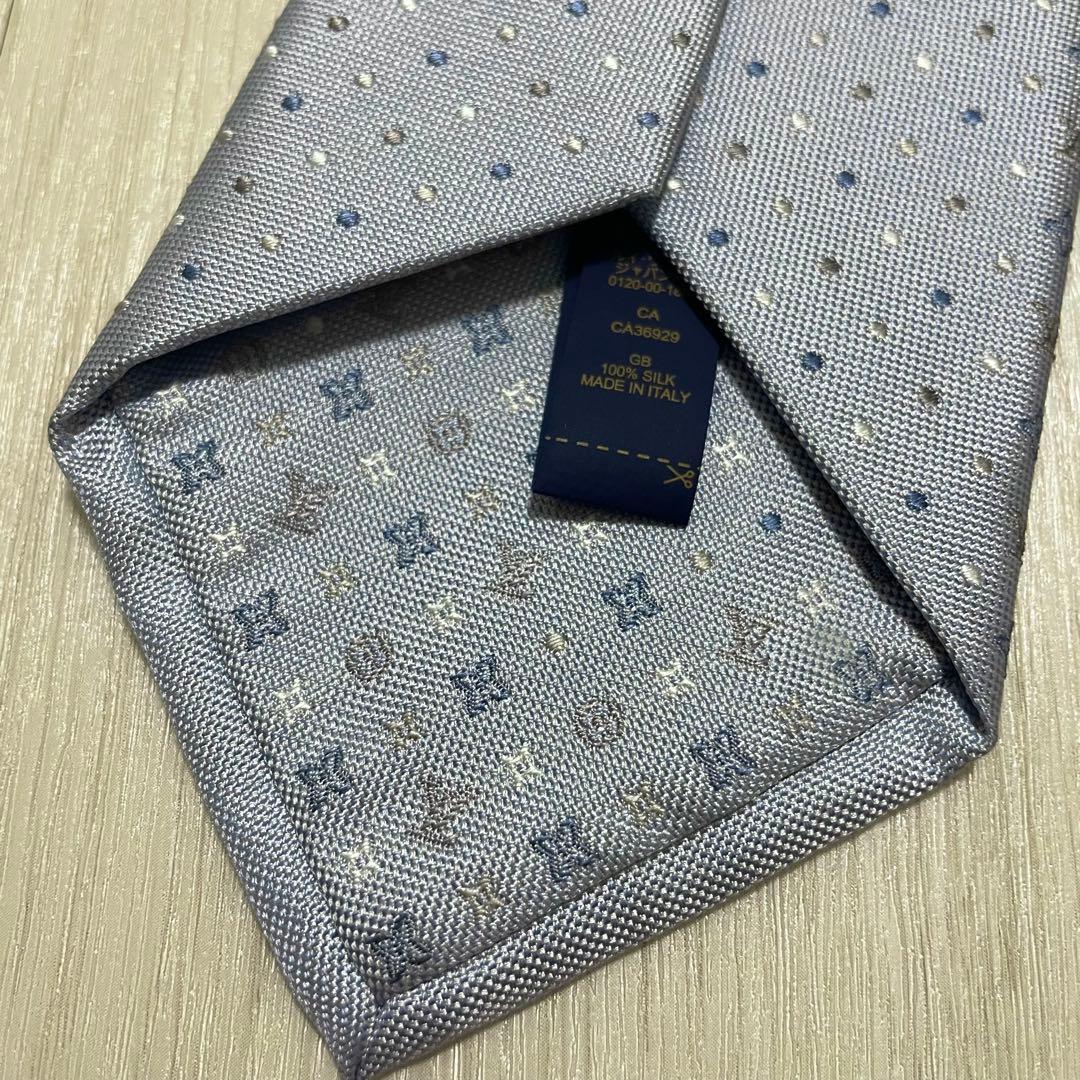 美品✨Louis Vuitton モノグラム　ドット ネクタイ