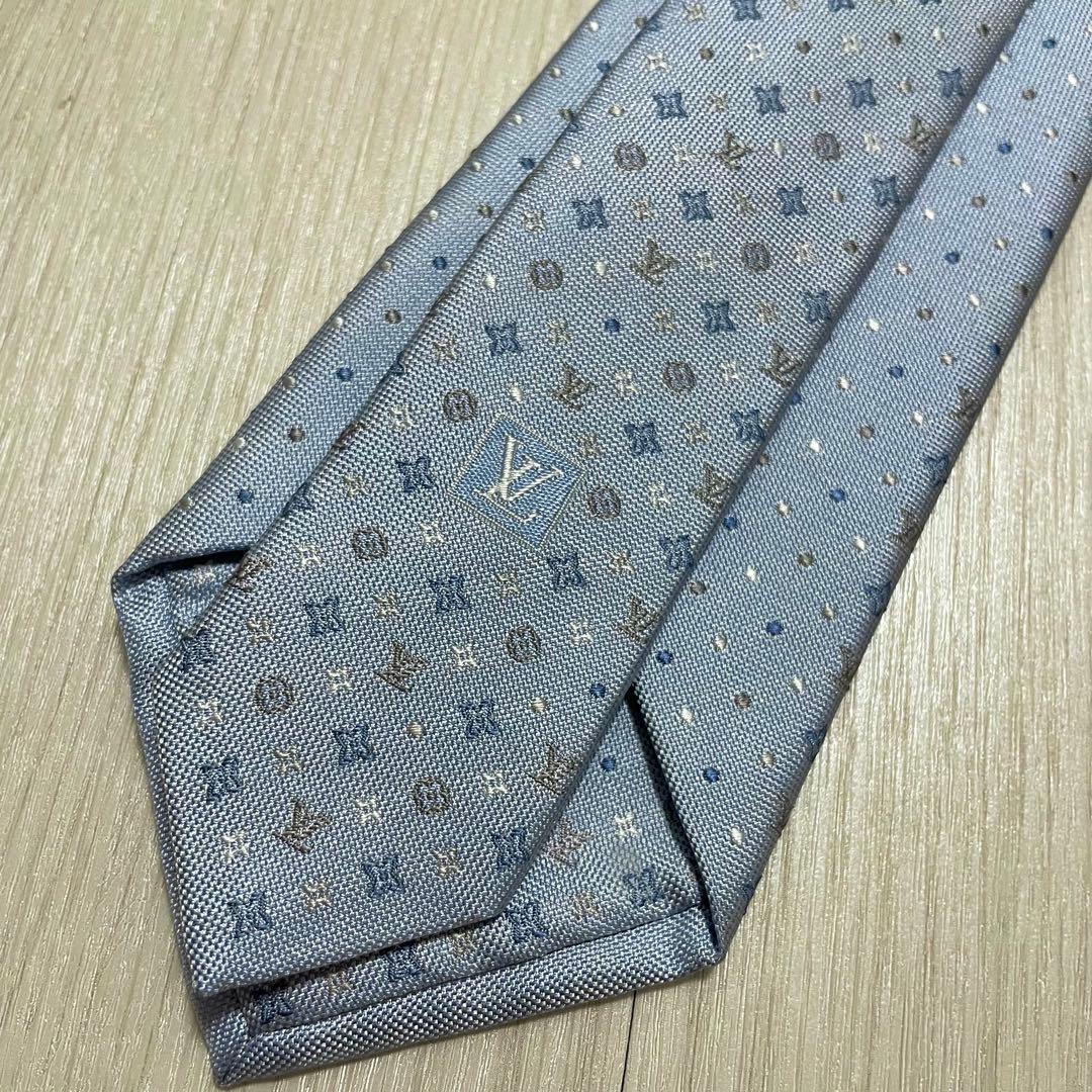 美品✨Louis Vuitton モノグラム　ドット ネクタイ