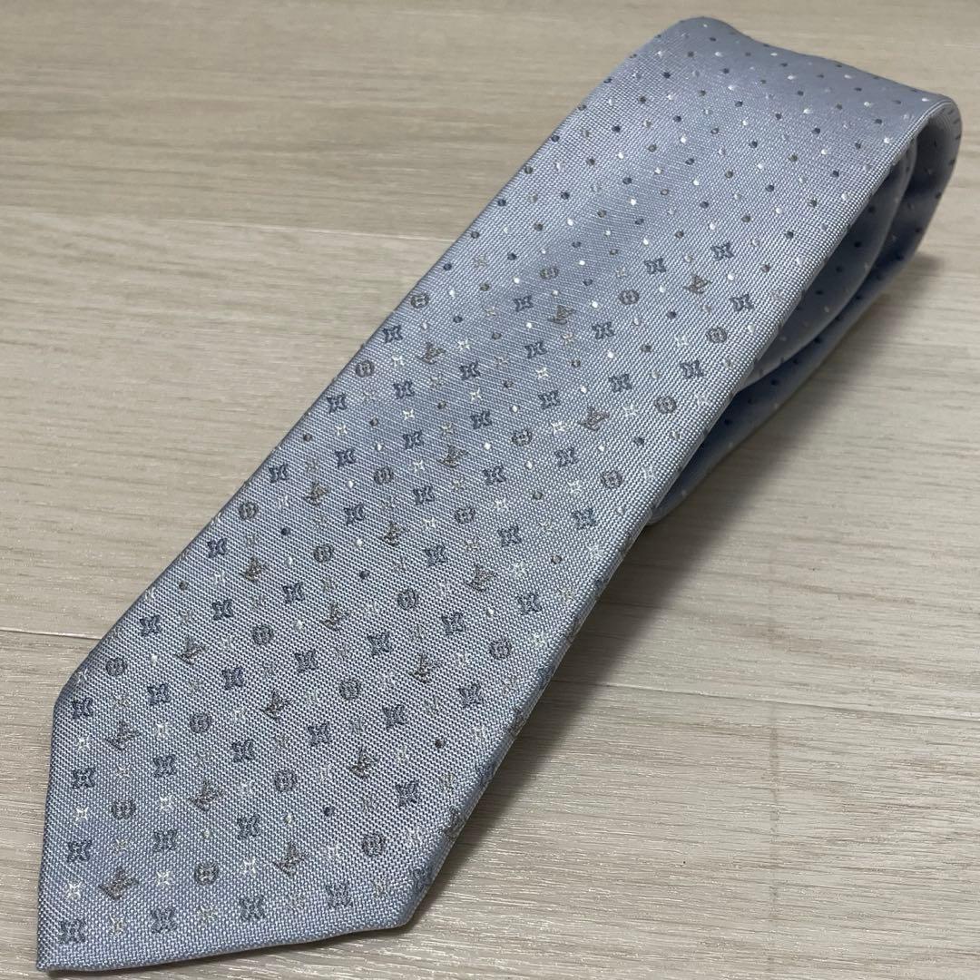 美品✨Louis Vuitton モノグラム　ドット ネクタイ