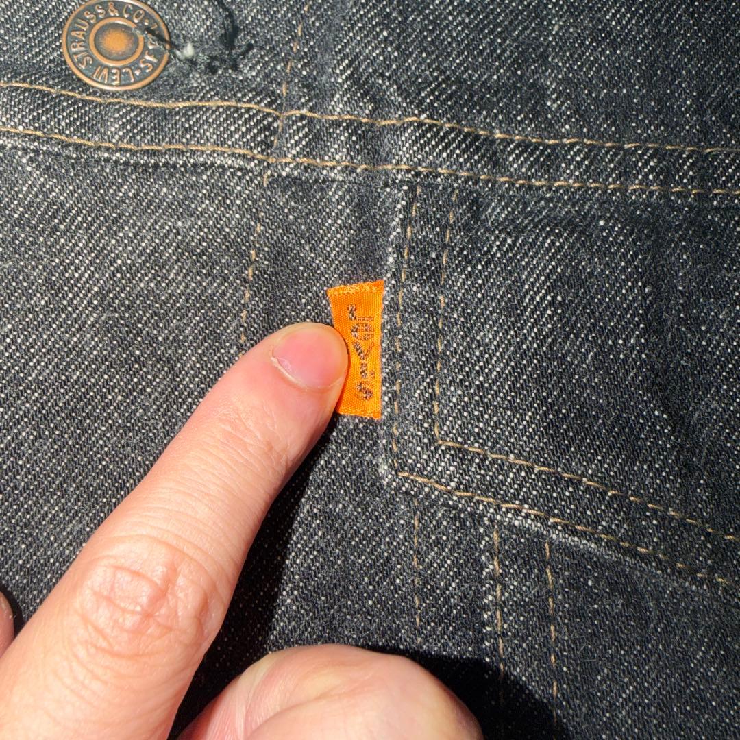 Levi's オレンジタブ デニムジャケット 先染めブラック
