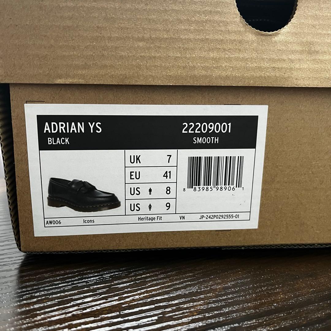 靴 Dr. Martens Adrian YS BLACK