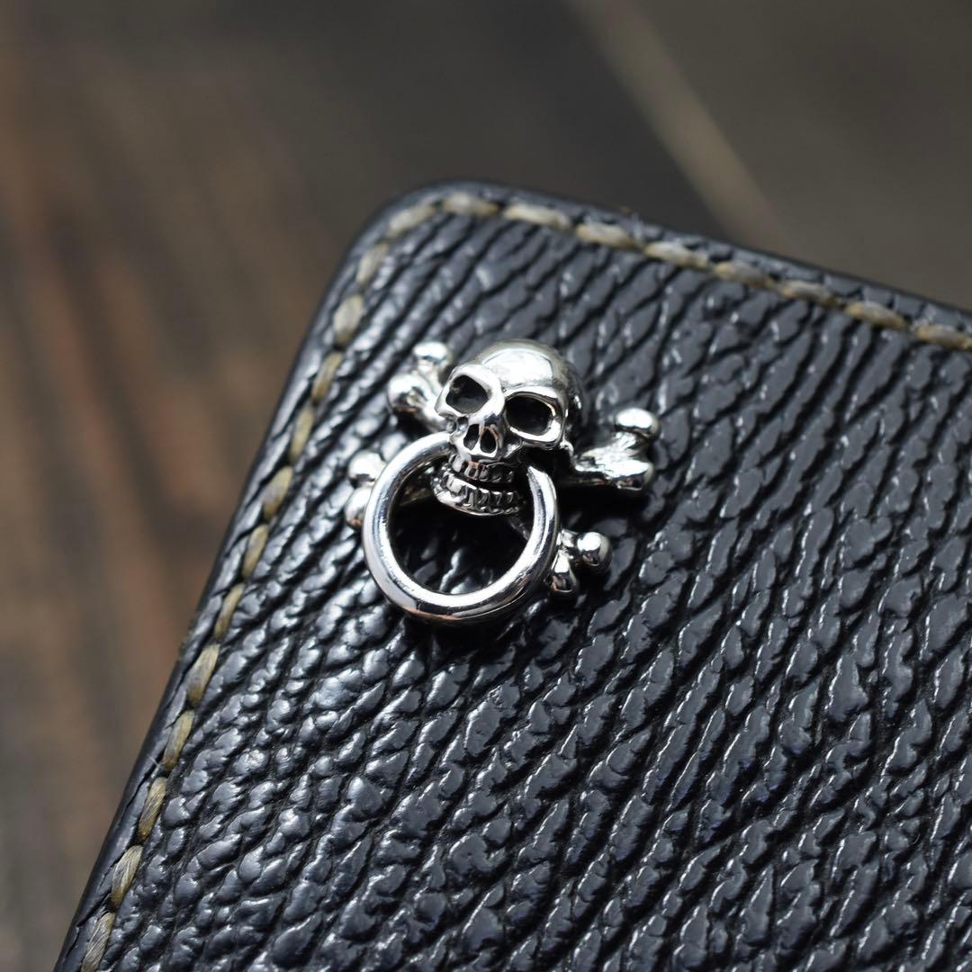 重厚 Silver925 スカル&クロスボーン　パイレーツ ドロップハンドル