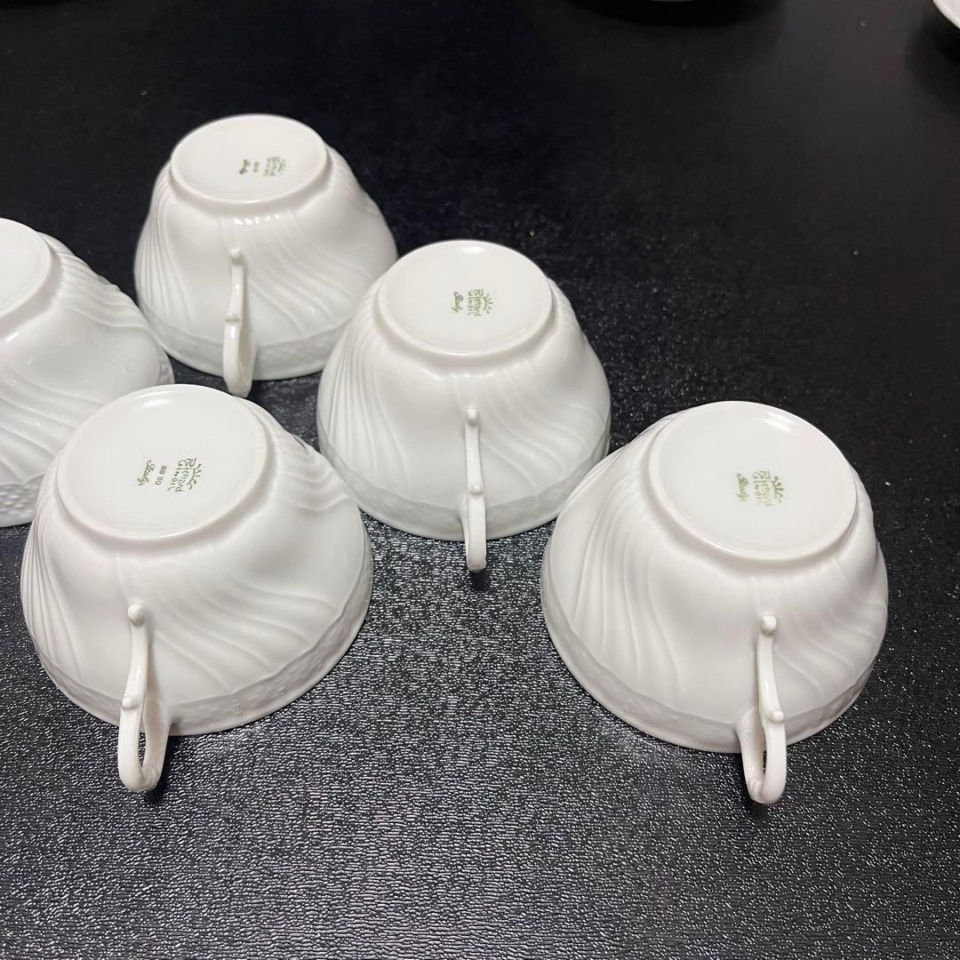 リチャードジノリ　ベッキオホワイト　カップ&ソーサー　6客セット